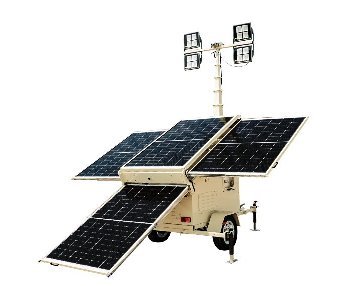 薩奧太陽(yáng)能移動(dòng)照明燈車：工程照明新選擇